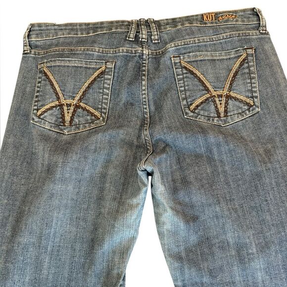 Kut From The Kloth Jeans Boot Cut Dark Wash Blue Denim Womens Size 14 KP011EQMCK - Picture 5 of 14
